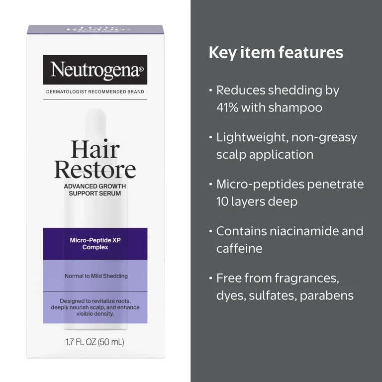 Neutrogena Hair Restore Scalp Serum, 1.7 fl oz | Walmart (US)