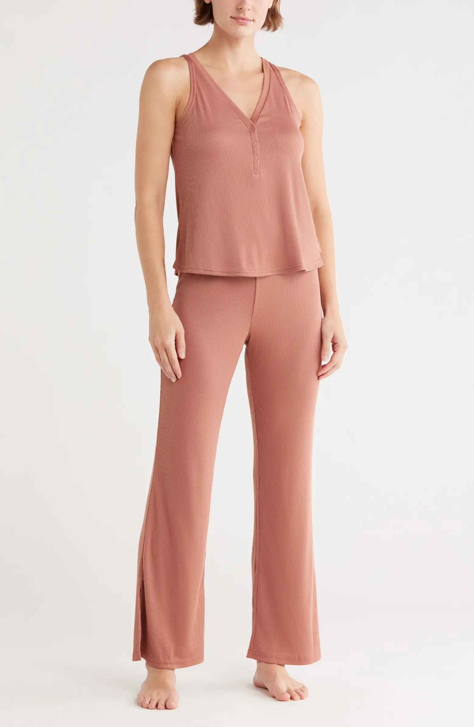 V-Neck Henley Tank Pajamas | Nordstrom Rack