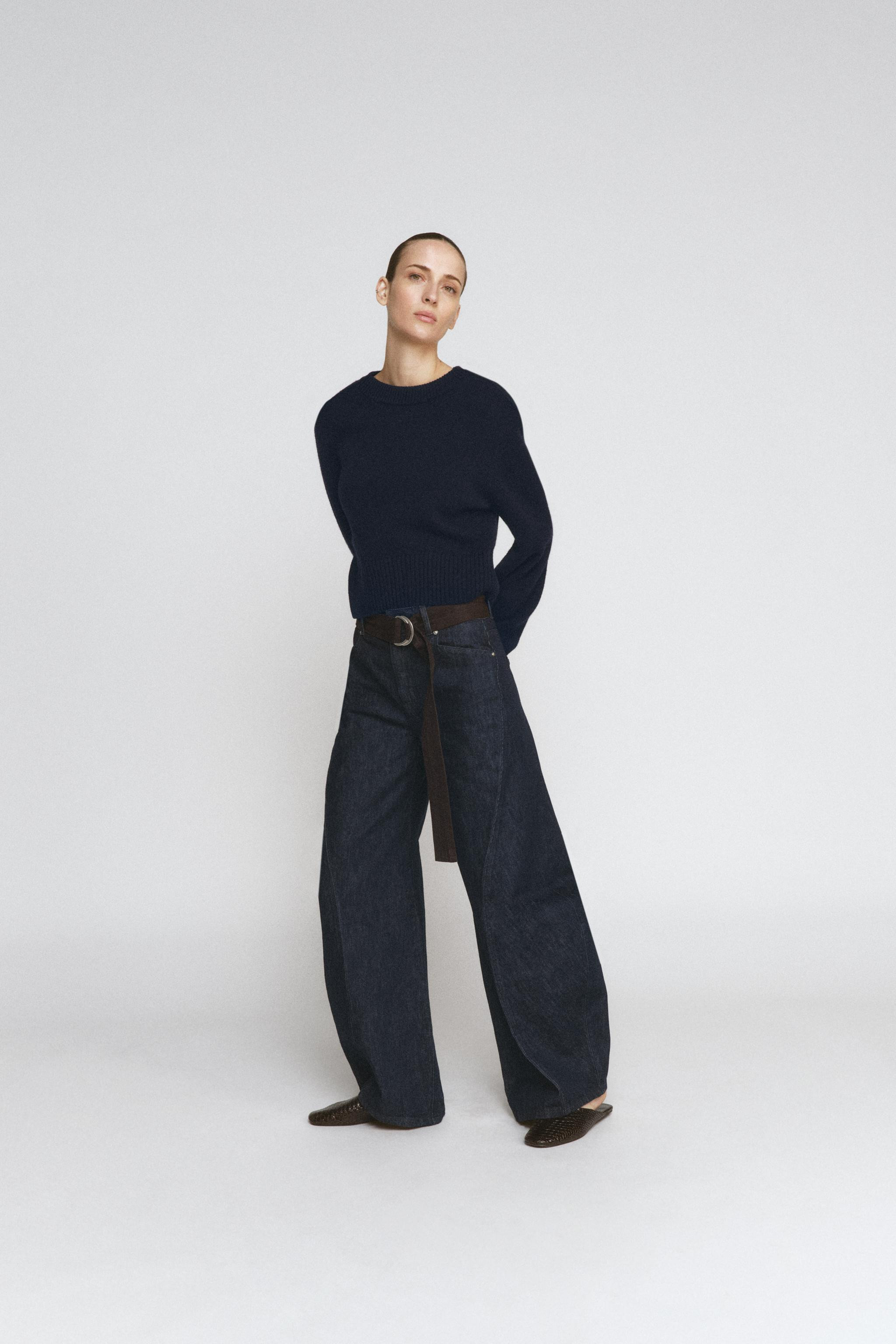 JEANS ZW COLLECTION BARREL CINTURÓN | Zara US