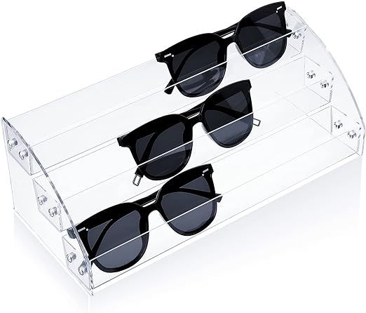 Sunglasses Organizer Acrylic Sunglasses Display Holder Clear Eyeglasses Glasses Eyewear Display S... | Amazon (US)