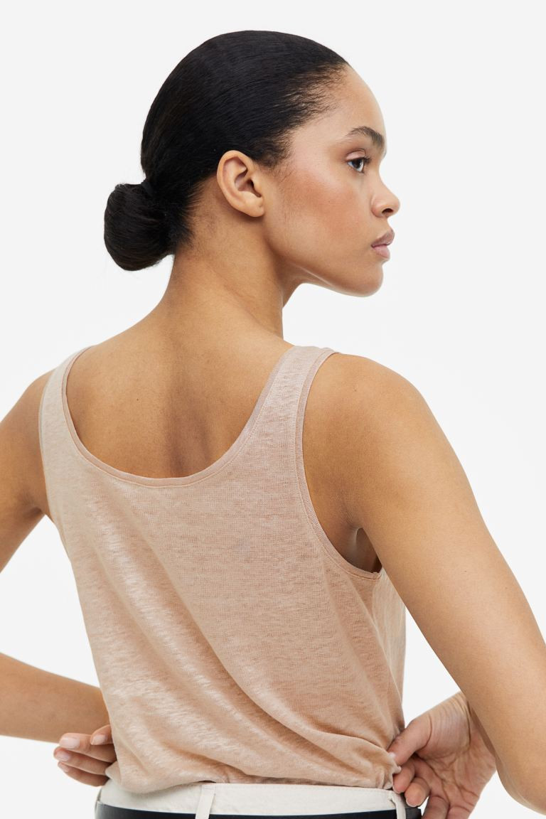 Linen vest top | H&M (UK, MY, IN, SG, PH, TW, HK)
