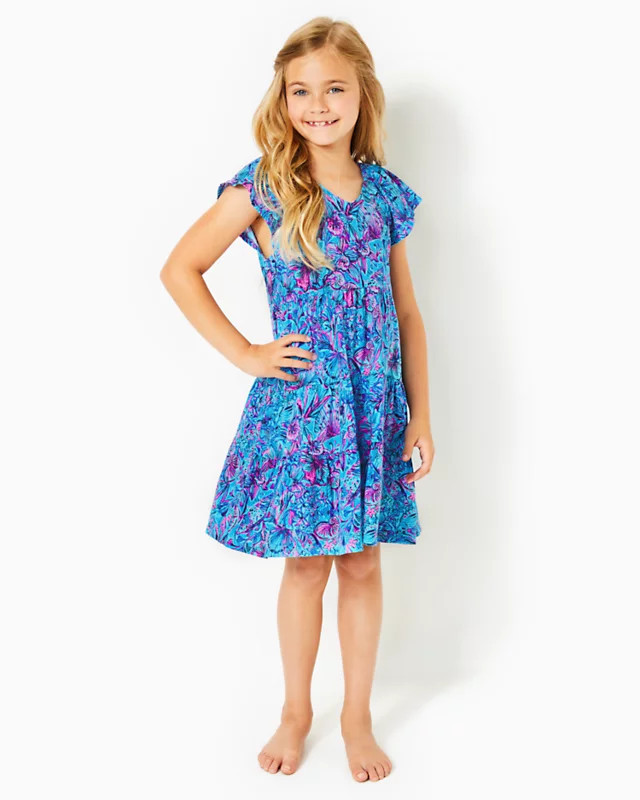 Girls Mini Kawai Tiered Dress | Lilly Pulitzer | Lilly Pulitzer