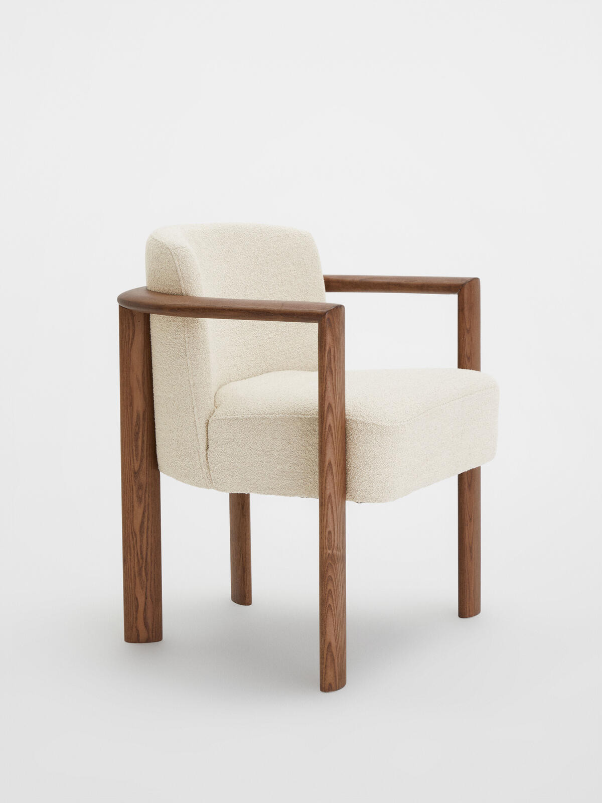 Aria Dining Chair, Boucle, Cream | Soho Home Ltd