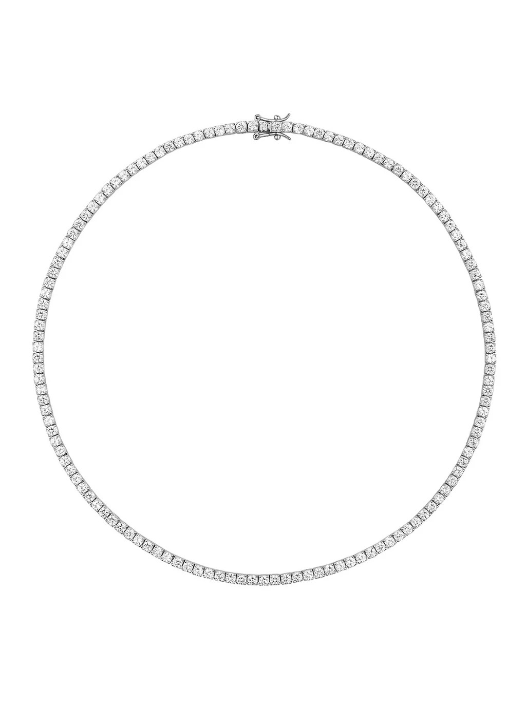 MOSS RIVIÈRE NECKLACE IN 3MM LAB WHITE SAPPHIRE | Dorsey
