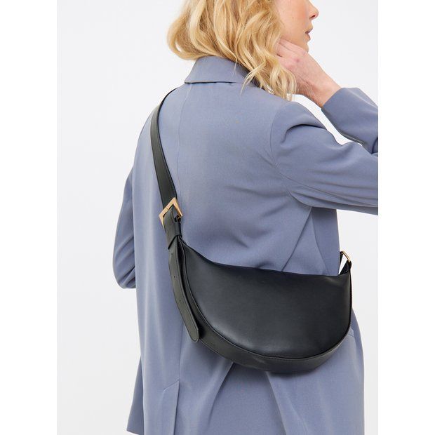 Buy Black Croissant Shoulder Bag One Size | Bags | Tu | Tu Clothing