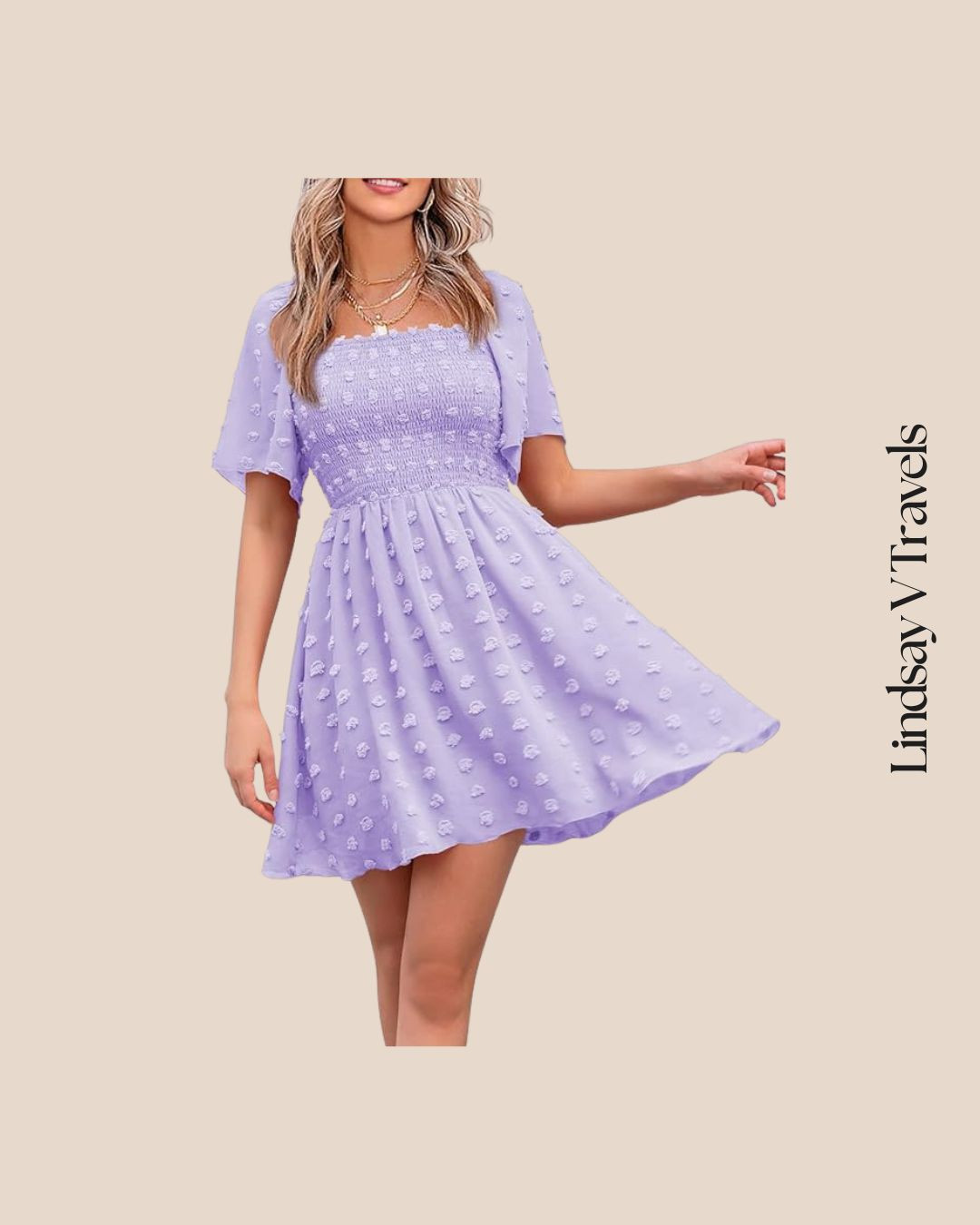 Light, airy, and romantic! This swiss dot mini dress is perfect for baby showers or brunch. Loving the flowy fit and ruffle sleeves!  

 #LTKSeasonal #LTKFindsUnder100 #LTKStyleTip