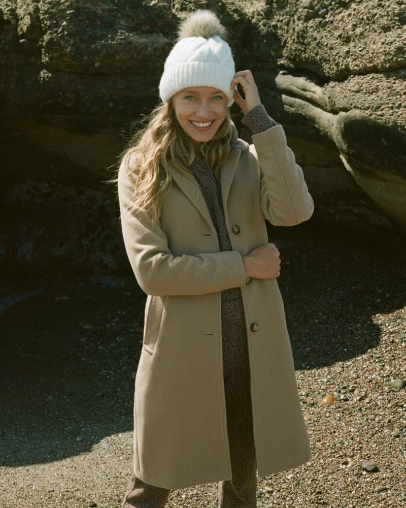 Wool-Blend Dad Coat | Abercrombie & Fitch (US)