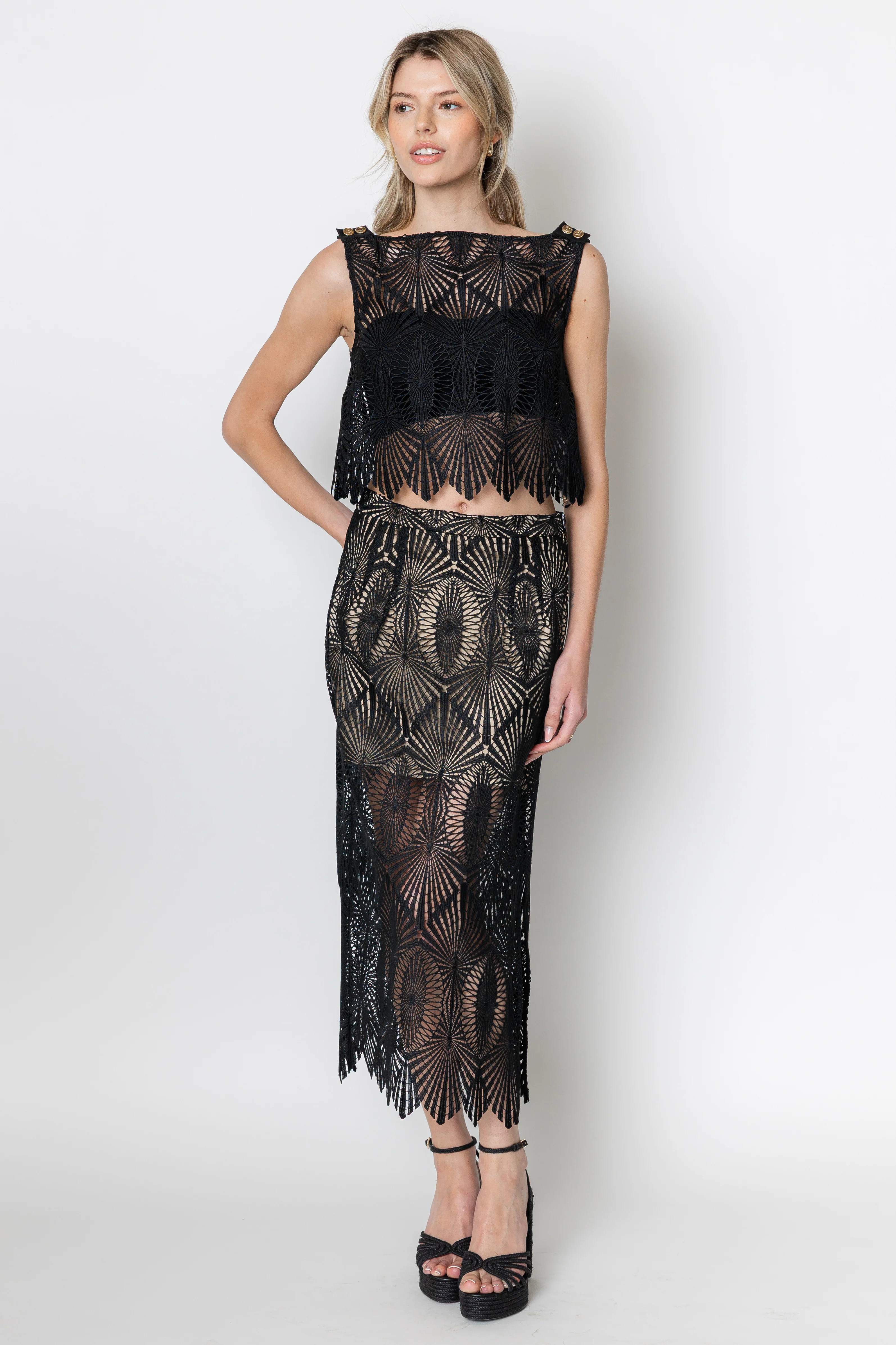 Maxine Deco Lace Top | ZETAYE