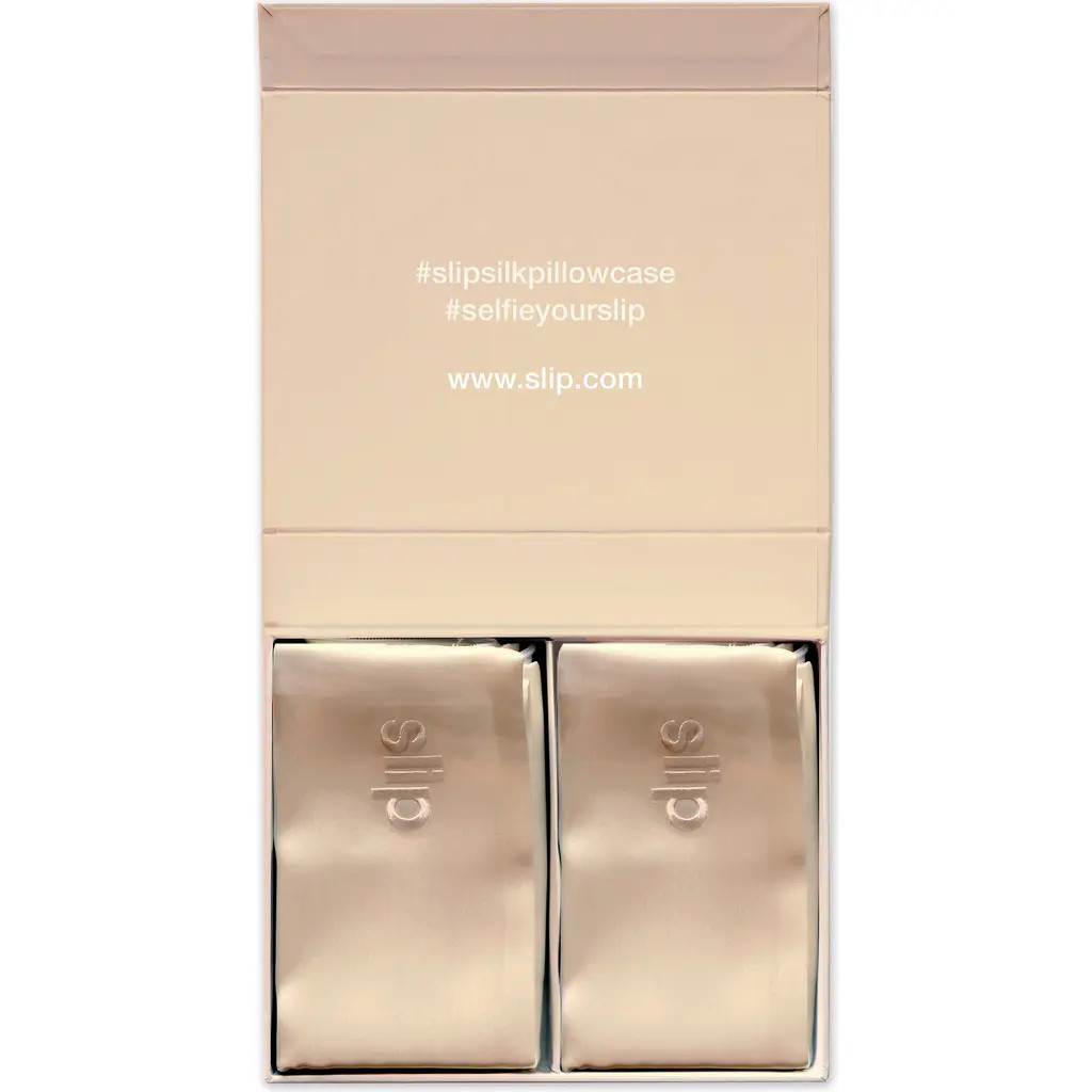 slip Pure Silk Caramel Queen Pillowcase Duo $178 Value at Nordstrom | Nordstrom