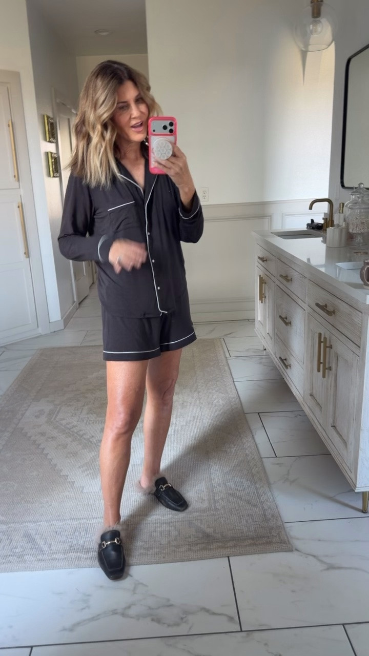 Modal fabric sleep pjs mix and match. I’m in a size small top and small short use code YOURS for 30% off

#LTKOver40 #LTKootd