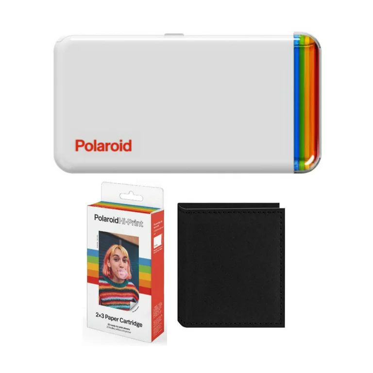 Polaroid Originals Hi-Print 2x3-Inch Pocket Photo Printer with Bluetooth Bundle | Walmart (US)