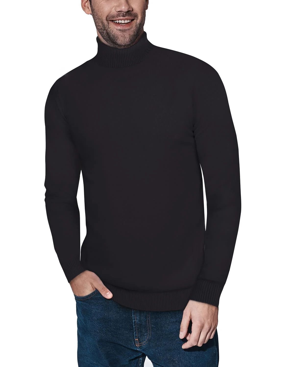 XRAY Men's Turtleneck Sweater in Black Large Lord & Taylor | Lord & Taylor