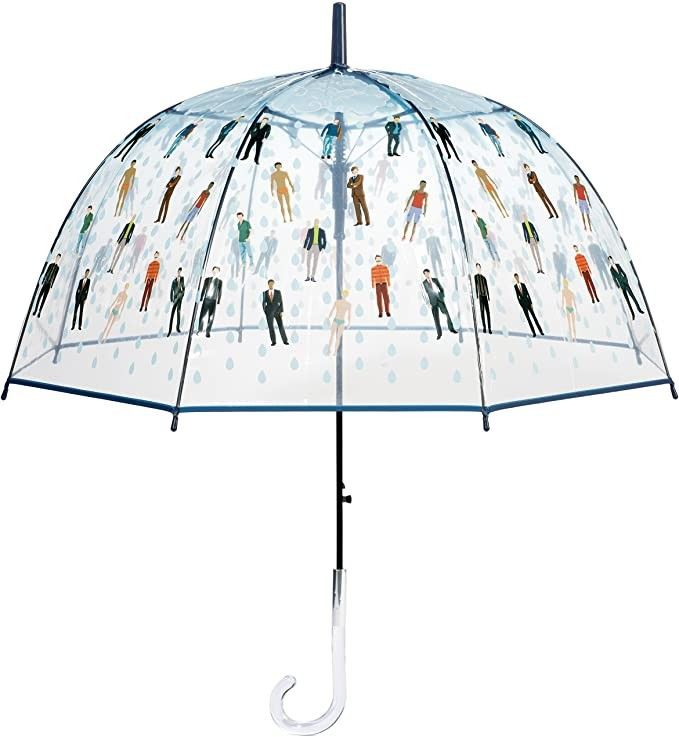 Amazon.com: Raining Men Clear Bubble Dome Umbrella - Perfect White Elephant Gift, or Birthday Gif... | Amazon (US)