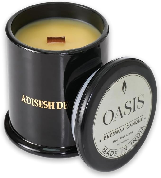 Long-Lasting Oasis Bees Wax Candle | Scented Candles for Home Decoration | 70+ Hour Burn Time Han... | Amazon (US)