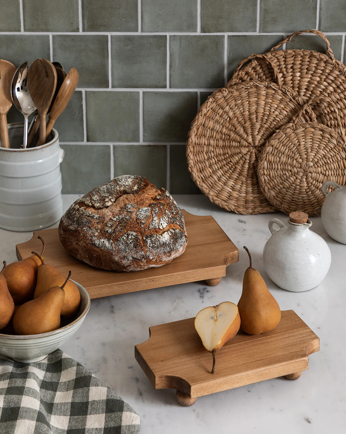 Mango Wood Rectangular Pedestal | McGee & Co. (US)
