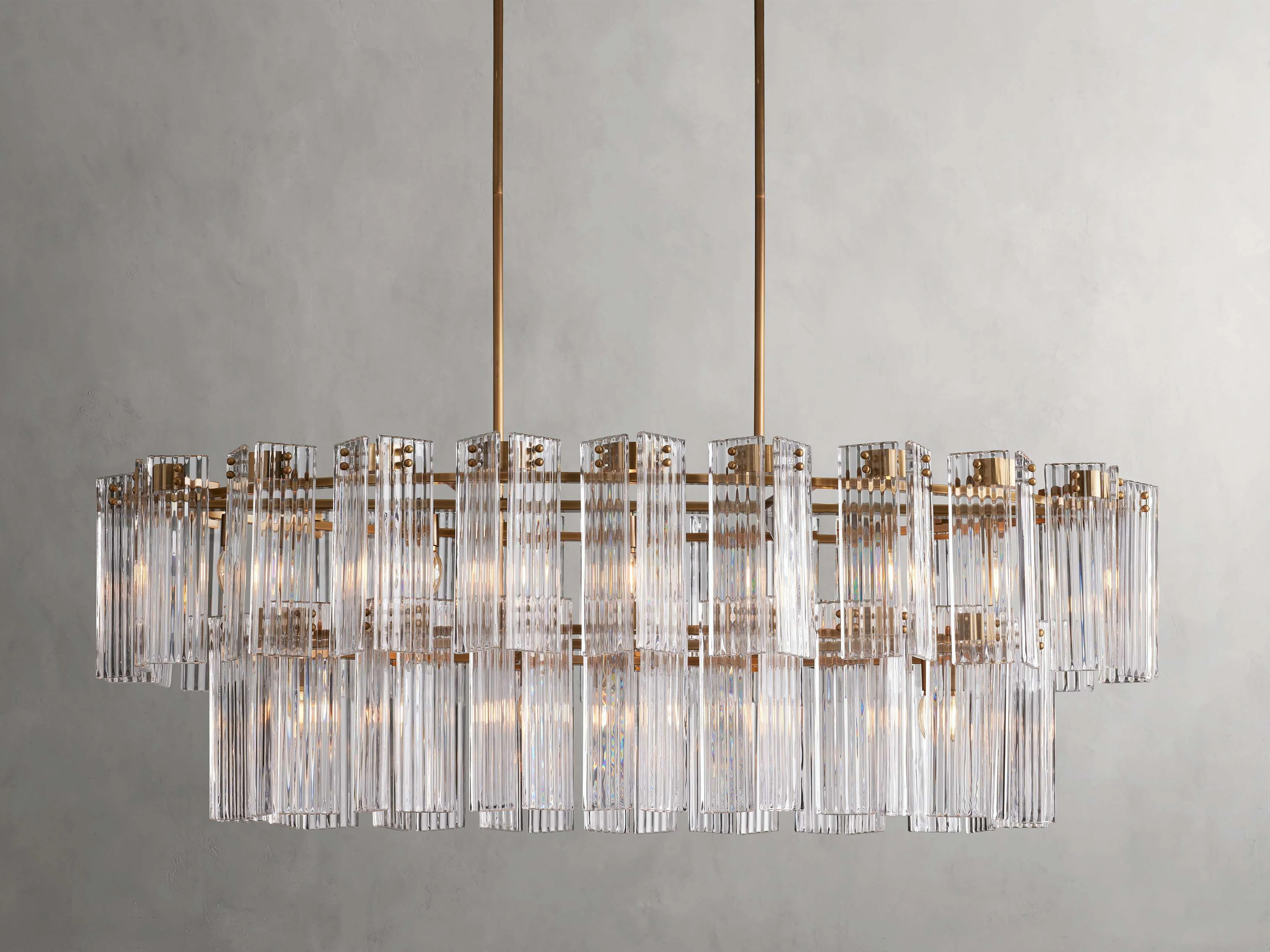 Delsie Oval Tiered Chandelier | Arhaus