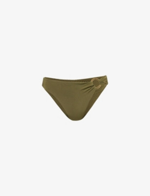 Acapulco Ring-Hardware High-Cut Bikini Bottoms | Selfridges