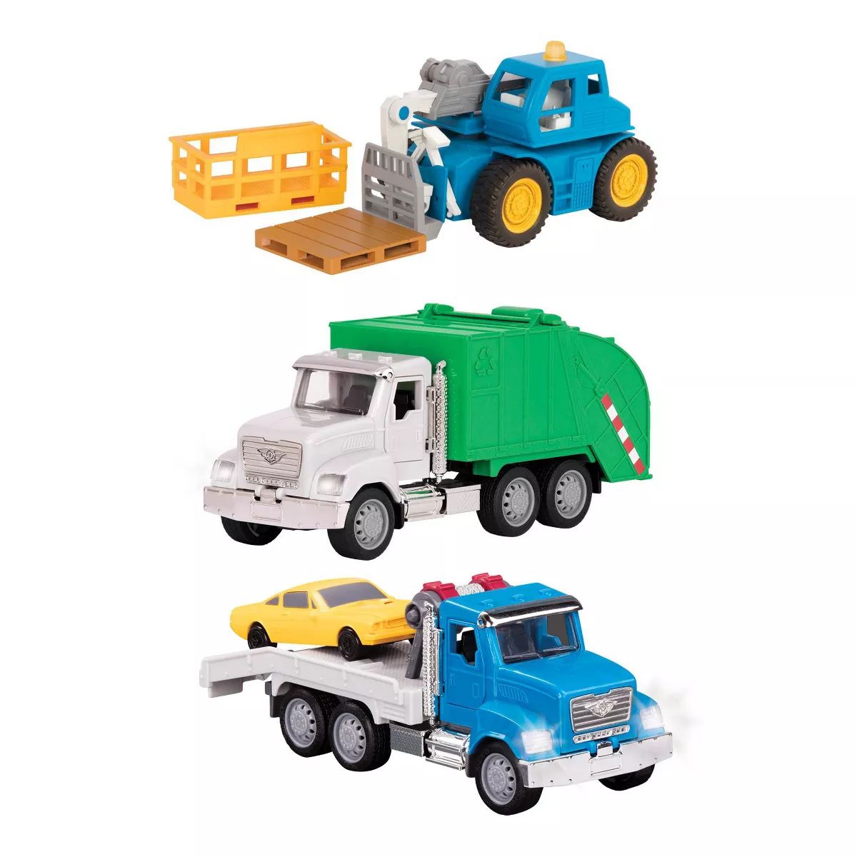 DRIVEN – Small Toy City Vehicle Set – Micro Urban Worker Fleet - 3 pk | Target