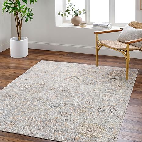 Surya x Our PNW Home Olympic Updated Traditional Area Rug, 7'10" x 10', Pale Blue | Amazon (US)