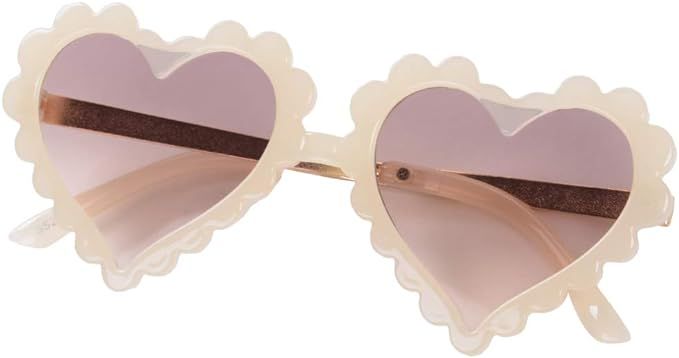 Round Flower/Heart Shaped Sunglasses for Kids Toddler Girls Age 2-8 UV Protection Outdoor Beach S... | Amazon (US)