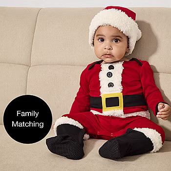 North Pole Trading Co. Unisex Footed Pajamas Long Sleeve Crew Neck | JCPenney