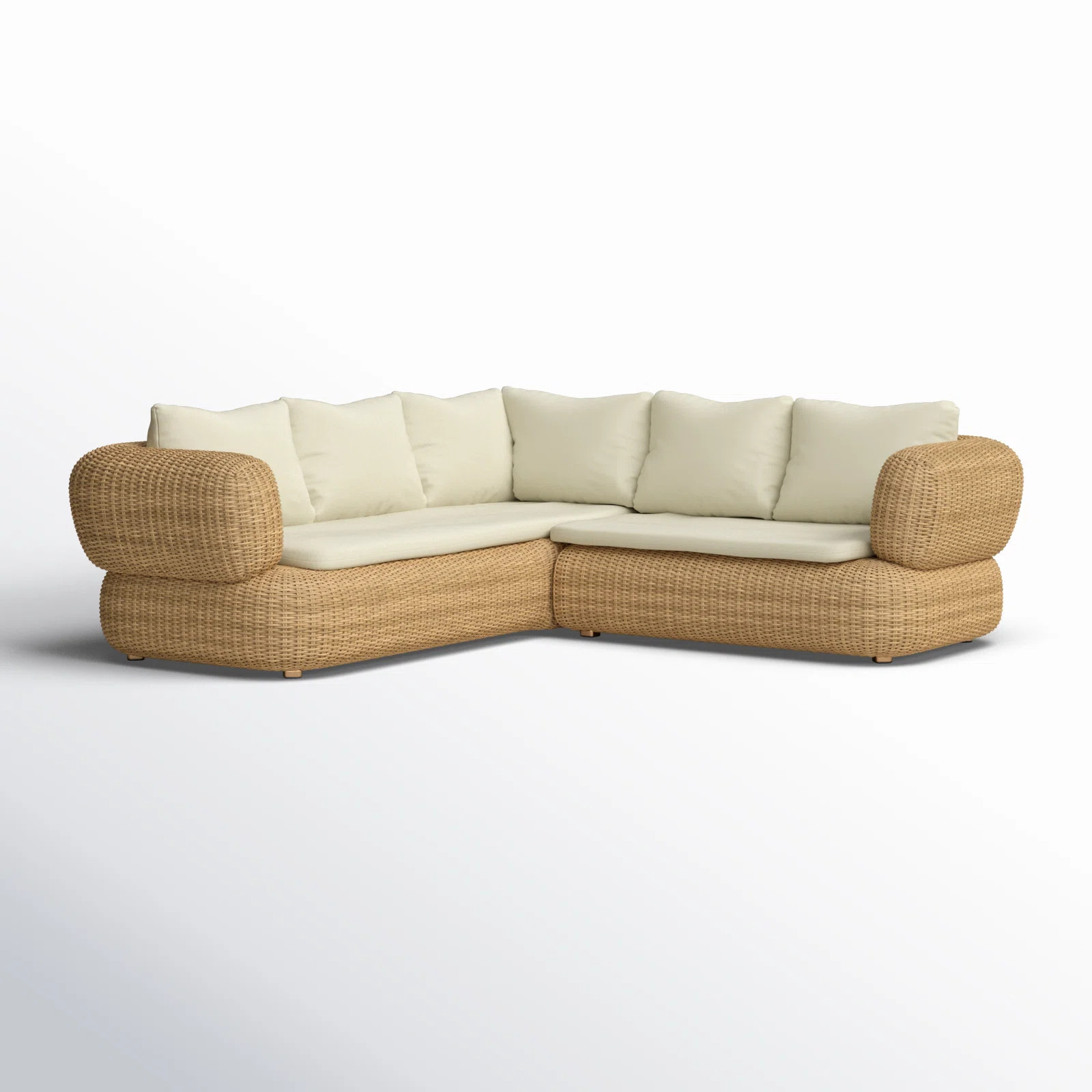 Croix 90'' Wicker Outdoor Sectional | AllModern