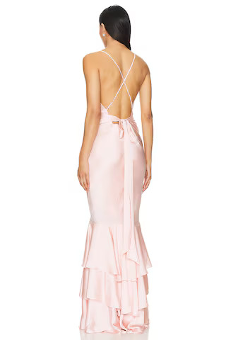 Cleo Gown in Light Pink | Revolve Clothing (Global)
