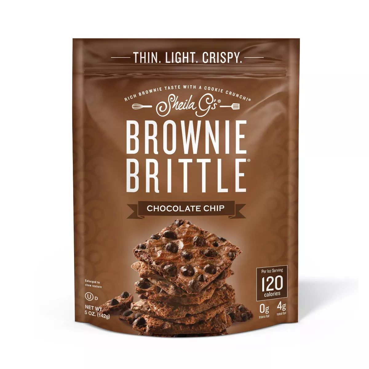 Sheila G's Brownie Brittle, Chocolate Chip, Thin & Crunchy Cookies - 5oz | Target