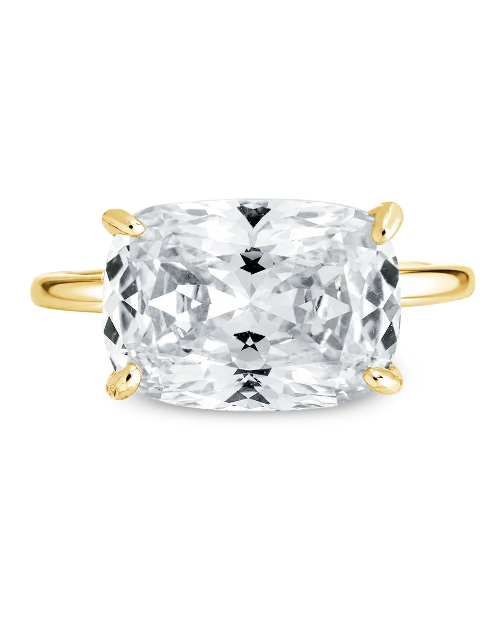 Sterling Silver Cushion East-West Ring | Sterling Forever