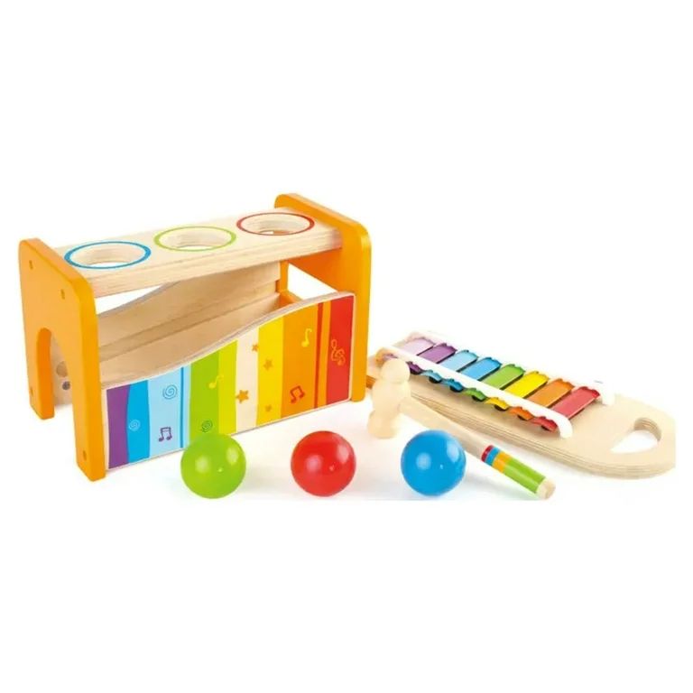 Hape Pound & Tap Bench with Slide Out Xylophone, Musical Toy for Toddlers | Walmart (US)