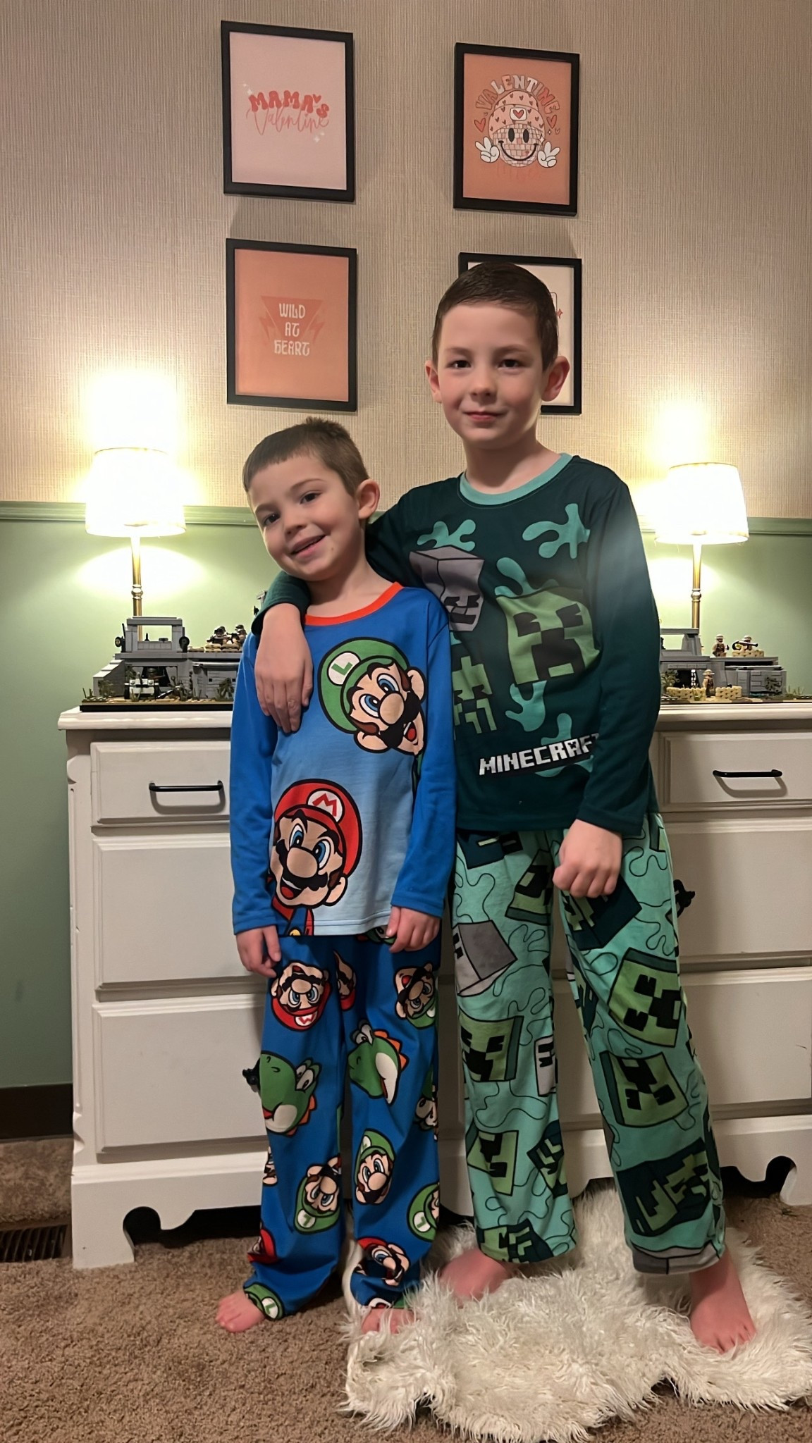 $7 Character PJs except for the Mario! 
These are so soft and comfy!!! 💚🩵
@walmart 
Boy Fashion | Boy Mom 

#LTKKids