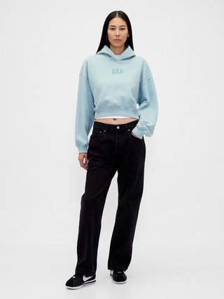 VintageSoft Crop Logo Hoodie | Gap (US)