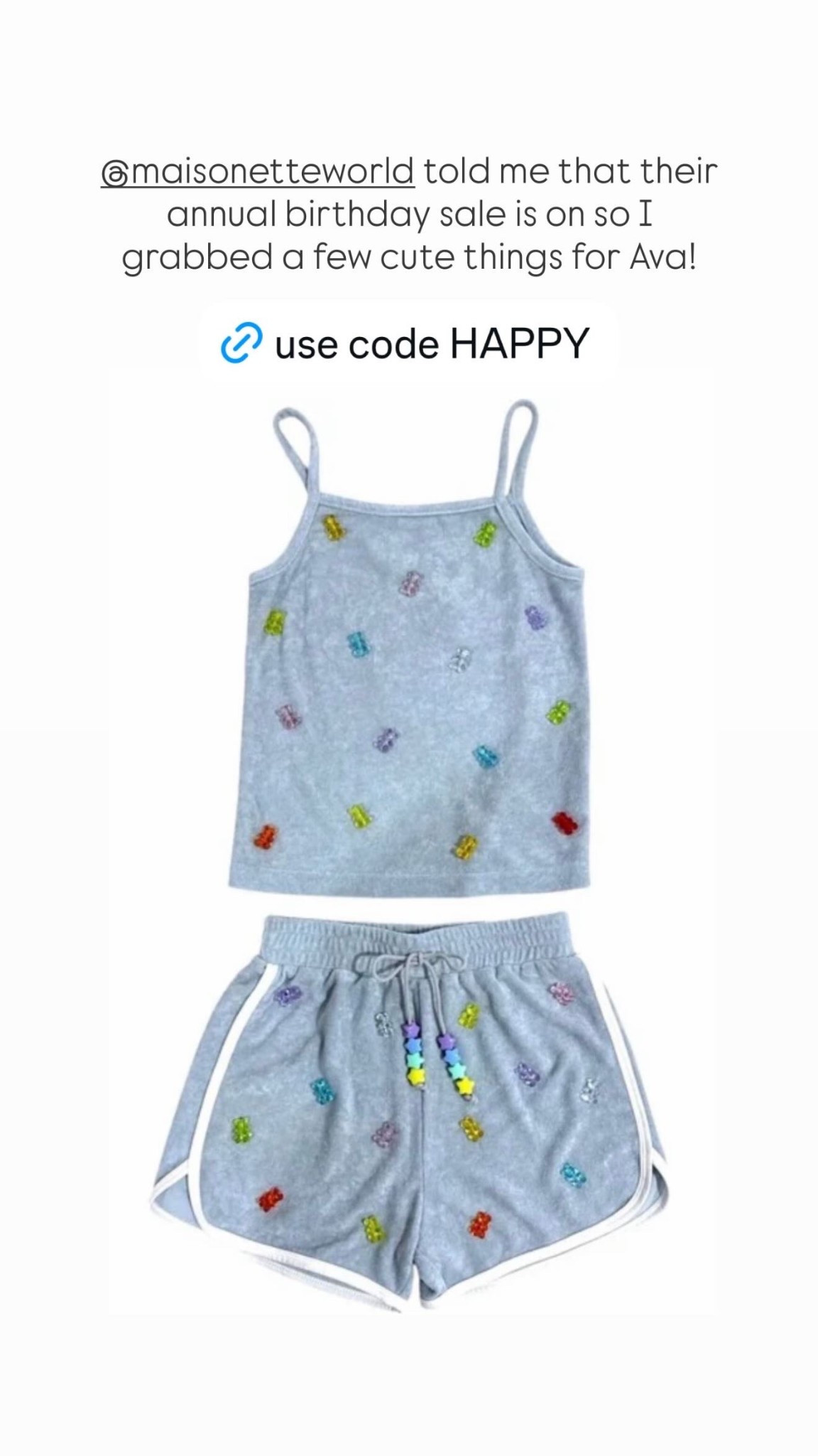 Cutest little annual sale happening over at Maisonette!! I just ordered a few things to get Ava ready for summer 🩶 Use code HAPPY for 20% off!

#LTKKids #LTKmomlife #LTKPlusSize