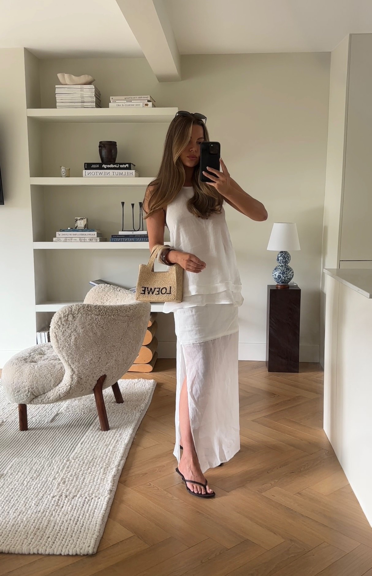 Summer outfit, minimal outfit, chic outfit, halterneck top, long skirt with slit, linen coord, summer linens, Dissh, Loewe bag 

I am wearing UK size 8 and I am a standard size 8 and 5.4 height. 🤍

#LTKsummer #LTKeurope #LTKuk
