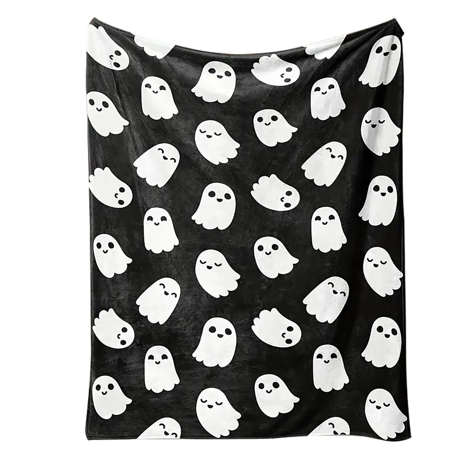 Wiueurtly Halloween Pumpkin GhostSkull Bat BlackCat Printed Flannel Cover Blanket（130*100 Cm/51... | Walmart (CA)