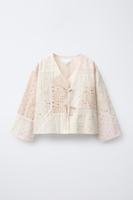 KIMONO PATCHWORK IN SANGALLO | Zara IT