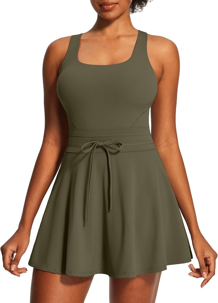 IUGA Drawstring Athletic Dress for Women Golf Workout Tennis Dresses | Amazon (US)
