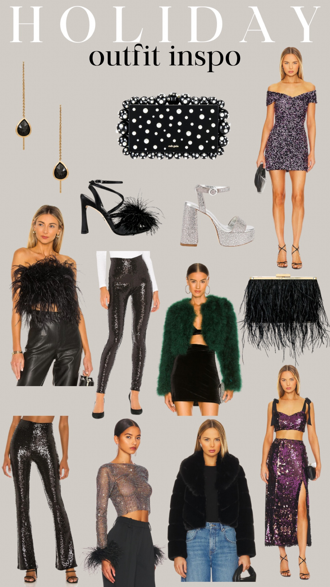 Holiday outfit inspo! 

Christmas outfits, holiday outfits, holiday dresses, sequins, feathers 

#LTKHoliday #LTKparties #LTKstyletip