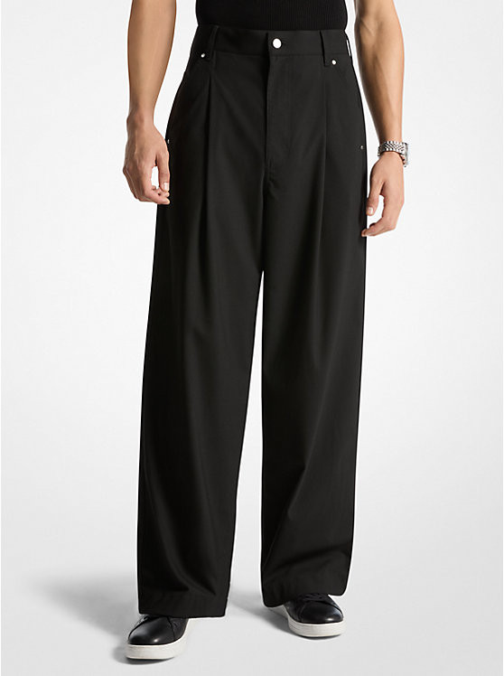 Pleated Wide-Leg Pants | Michael Kors (UK)