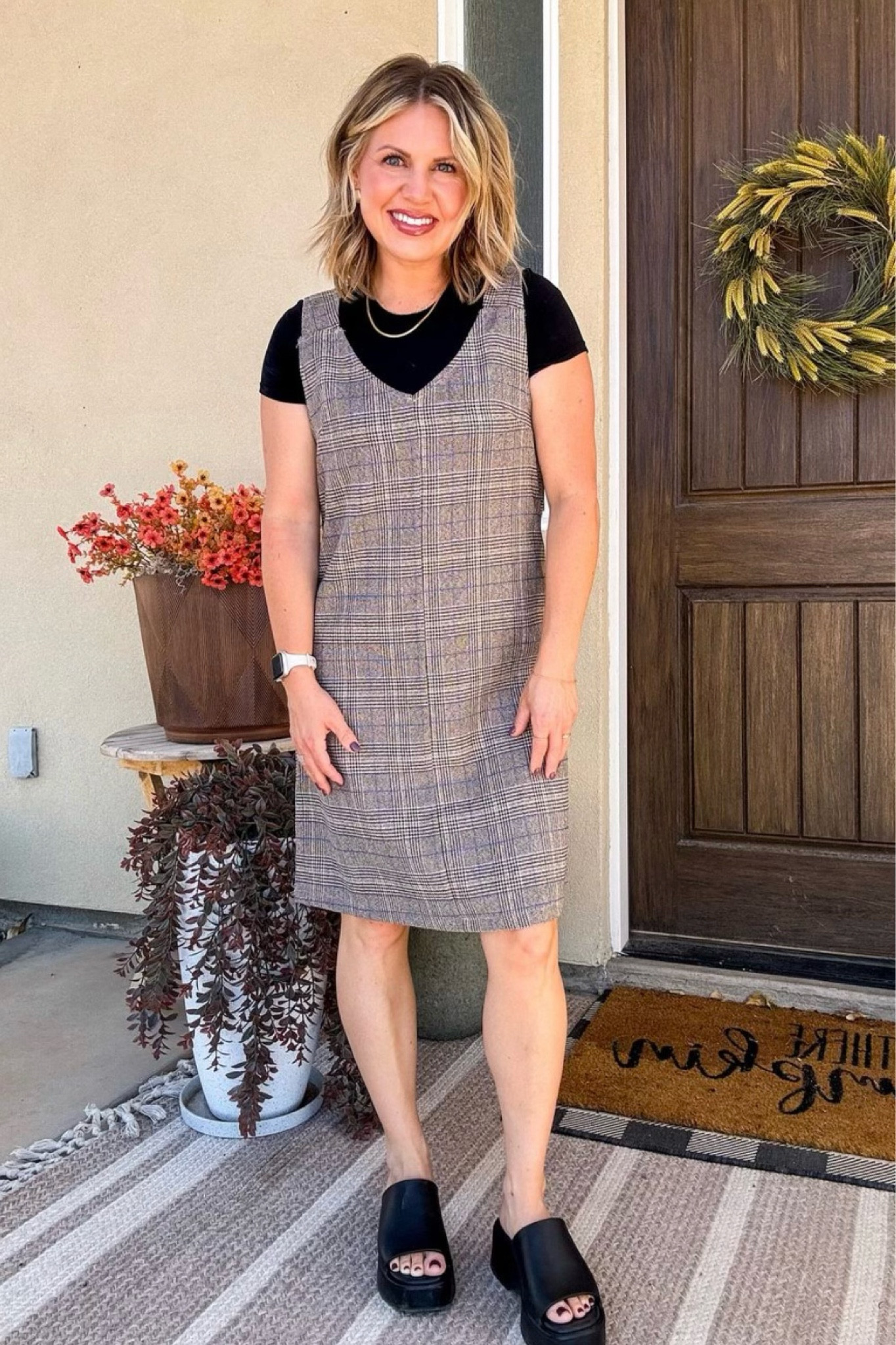 This dress has me speechless! It is the perfect jumper for fall 

#fallfinds #fallbeauty #plaidjumper #jumperdress

#LTKSeasonal #LTKstyletip #LTKbeauty