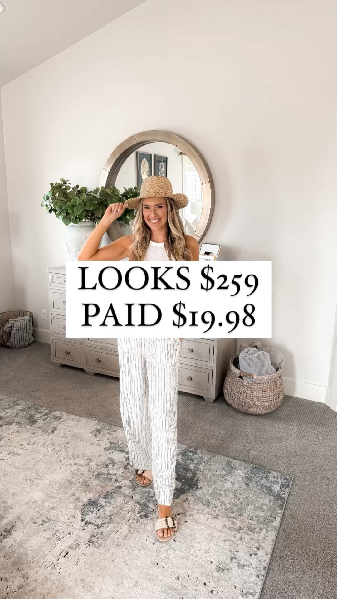 $19.98 linen blend pants; perfect for a casual outfit or over swimwear! The shorts come in 4 colors are only $12.98. The hat is $12.97 and the slides are on sale for $24.99 (hundreds of you have already bought them and love them!!)

The pants and shorts both run true to size; I’m wearing a medium for reference! I wanted them to be slight looser so they would be comfortable for when I wear them over swimwear.

You do NOT need to spend a lot of money to look and feel INCREDIBLE!

I’m here to help the budget conscious get the luxury lifestyle.

Spring Fashion / Spring Outfit  / Walmart Fashion / Winter Outfit / Affordable / Budget / Women's Casual Outfit / Classic Style / Dress Outfit / Date Night / Elevated Style / Dress Up or Down / Summer Outfit / Spring Break Outfit / Beach Vacation / Swimwear / Travel

#LTKswim #LTKfindsunder50 #LTKtravel
