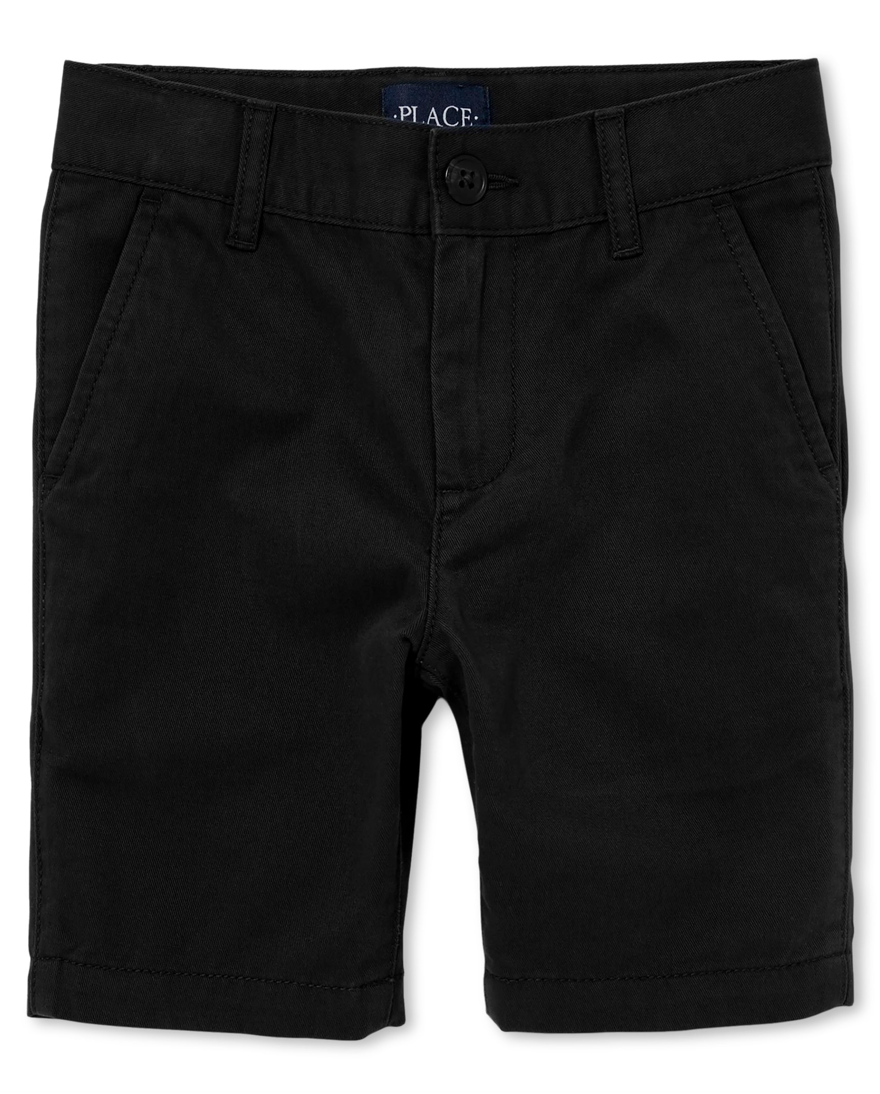 Boys Stretch Chino Shorts - black | The Children's Place