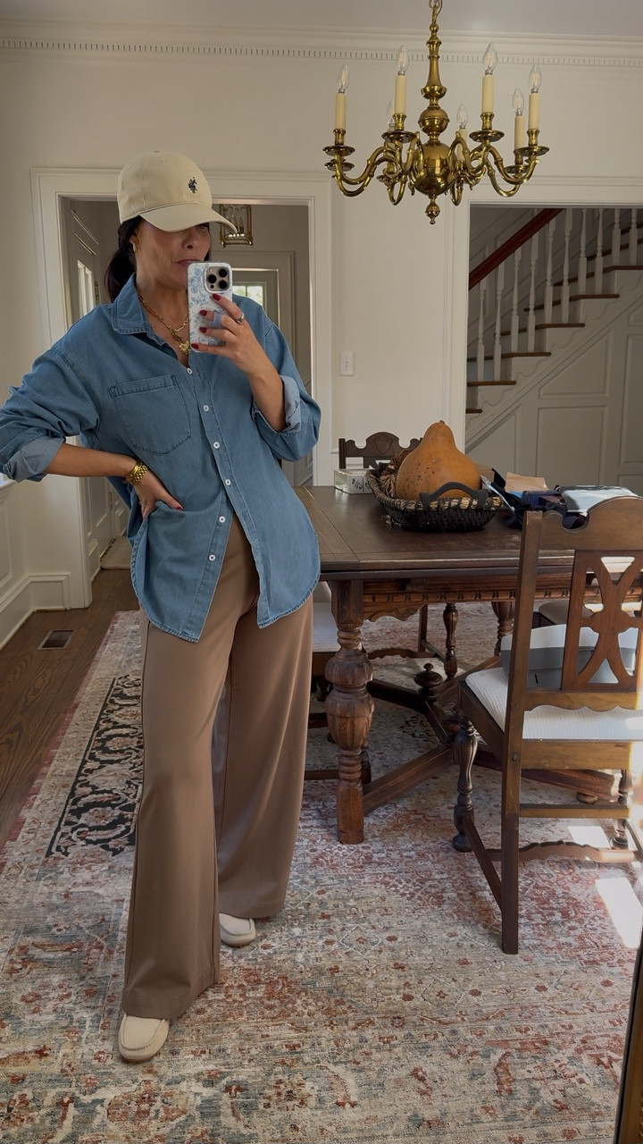 The easiest, casual outfit that looks and feels super elevated for fall! 

#fallstyle

Fall style. Fall OOTD. Causal fall style. Amazon fashion. Pull on trouser pants. Comfy work pants. Amazon denim button down shirt. Sporty chic fall style. Fall loafers. Trendy fall fashion  

#LTKStyleTip #LTKSeasonal #LTKFindsUnder100