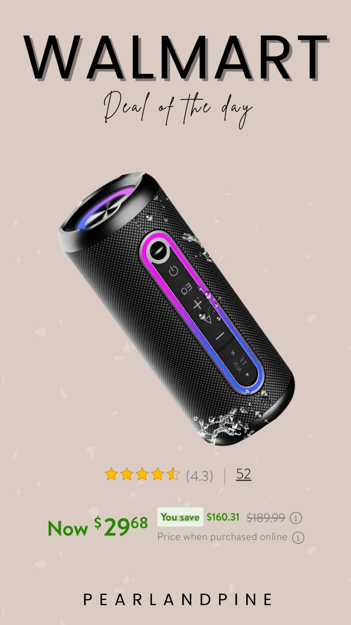 Waterproof Bluetooth speaker and such a good deal! 

#LTKFindsUnder50 #LTKActive #LTKSaleAlert