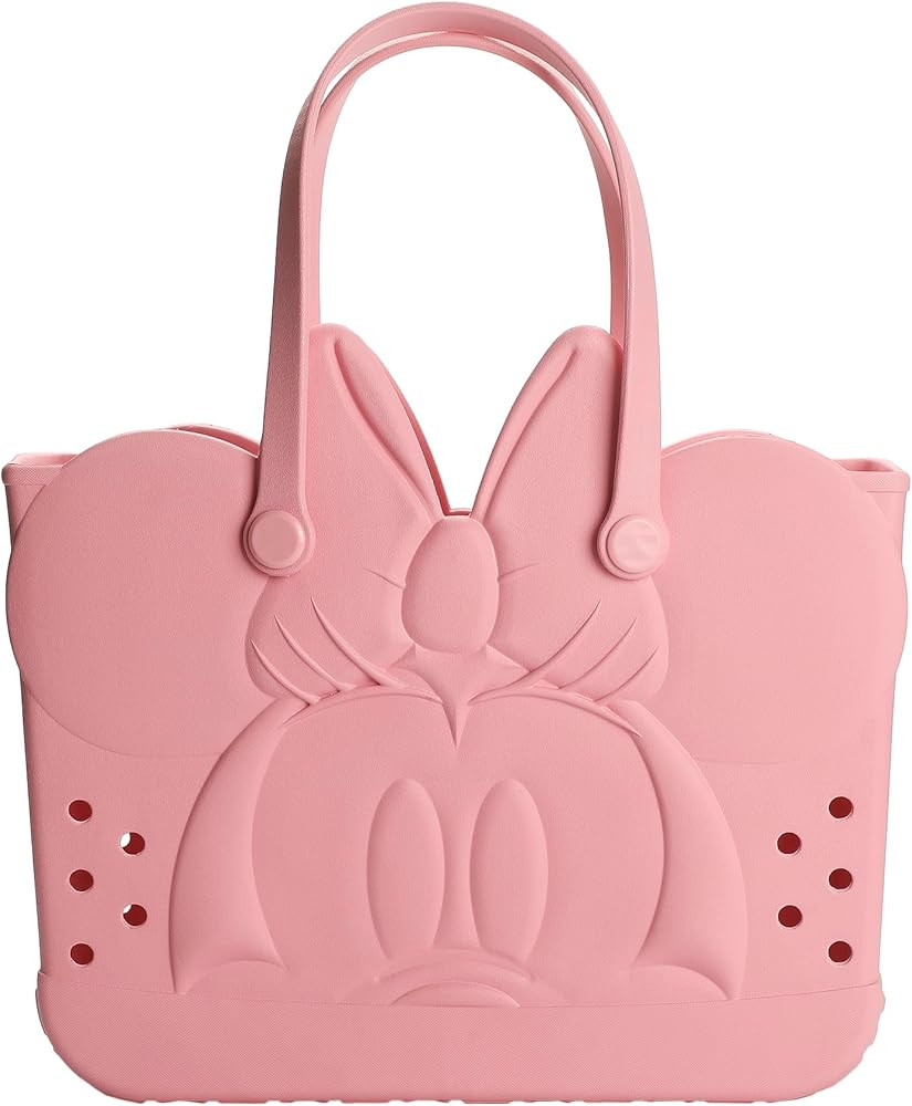 Mickey Mouse Classic 3D Face Adult Pink EVA Tote Bag | Amazon (US)