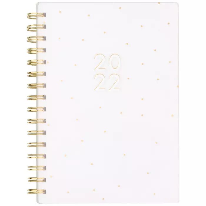 2022 Planner Small Frosted Poly W/M Gold Dot - Sugar Paper Essentials | Target