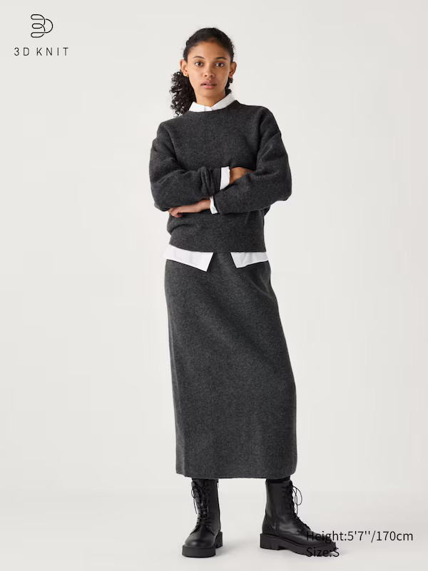 Jupe en Maille Soufflée Yarn 3D | Uniqlo FR