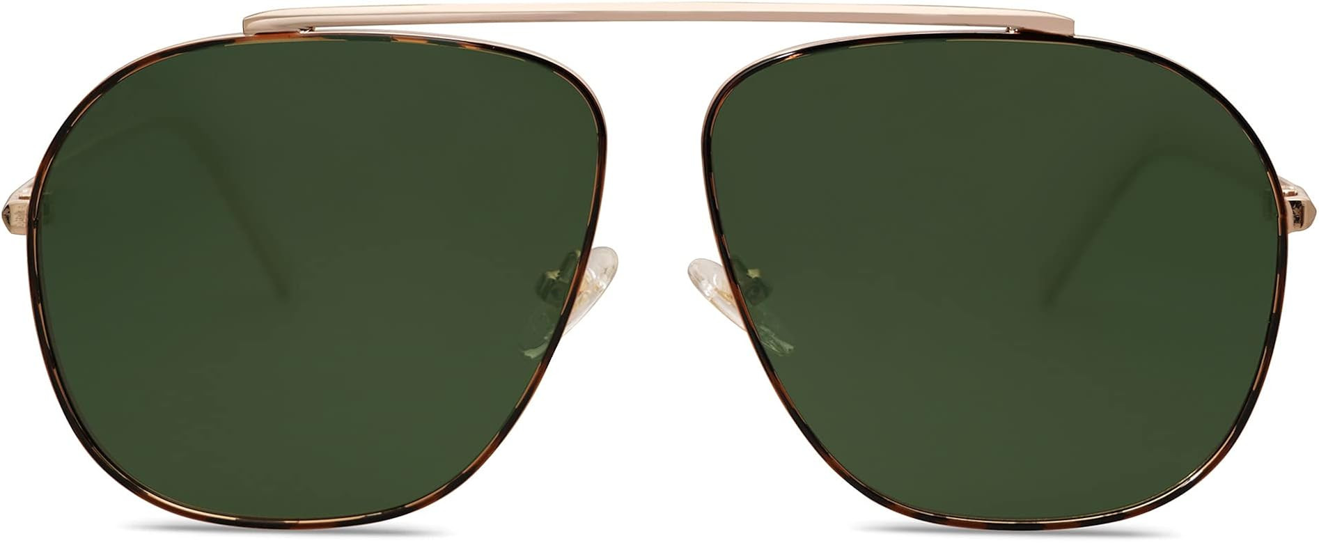 SOJOS Retro Oversized Square Polarized Aviator Sunglasses Womens Mens Classic Vintage Metal Sunni... | Amazon (US)