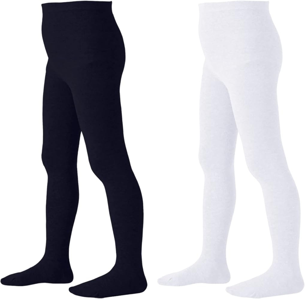 Jormatt Girls Tights Seamless Toddler Cotton Leggings Stockings Pantyhose Age 2-8y | Amazon (US)