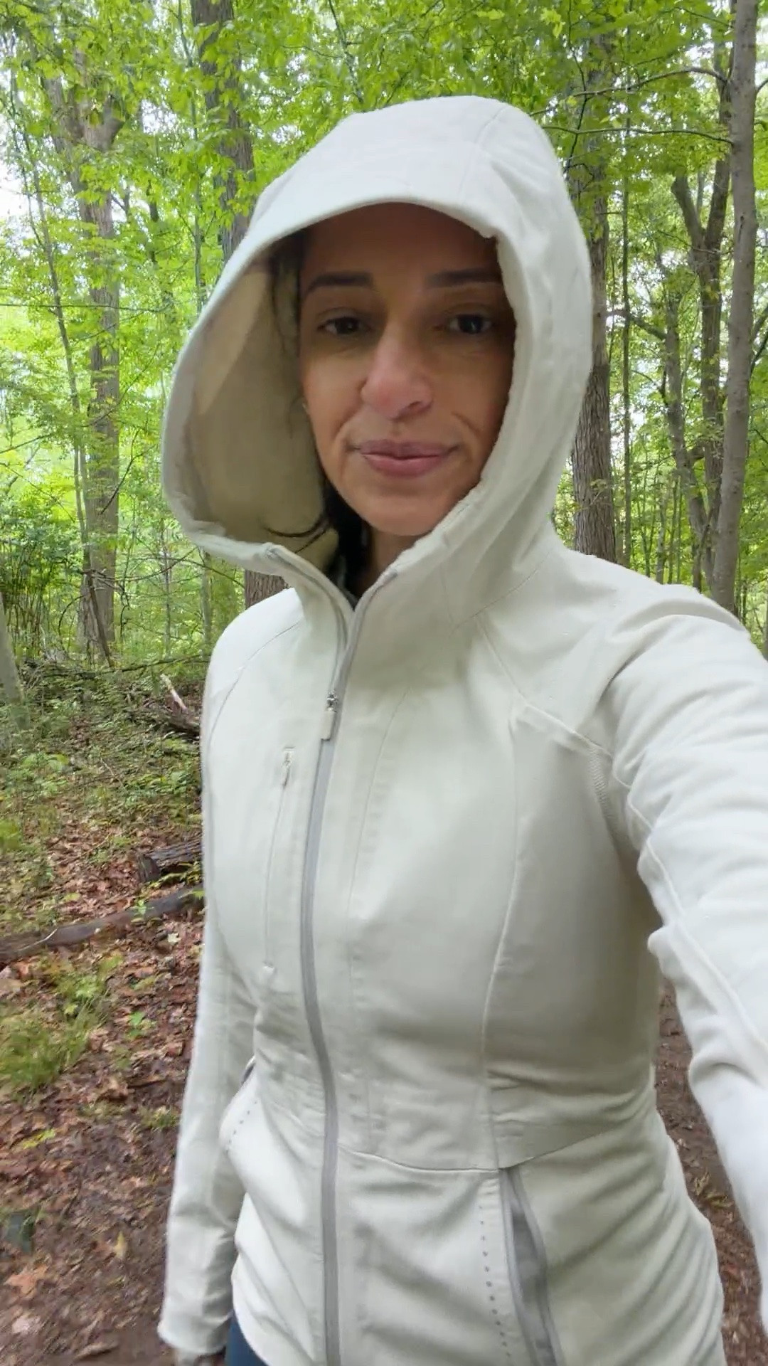 Rainy day hiking outfit.
I love this lululemon jacket!!